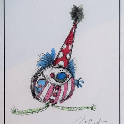 Tim Burton’s signed hand-drawn sketch