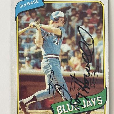 Toronto Blue Jays Roy Howell signed 1980 Topps #488 trading card