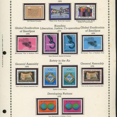 United Nations New York Stamps 1977-1978