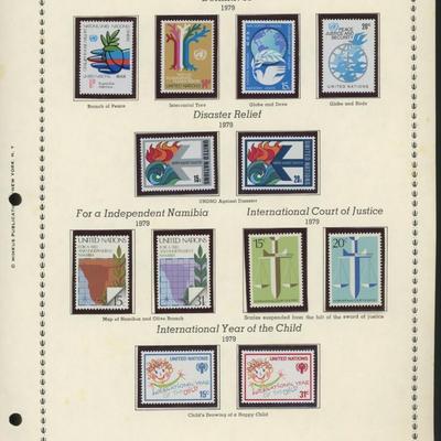United Nations New York Stamps 1979