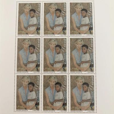 Uruguay Princess Diana commemorative stamp set