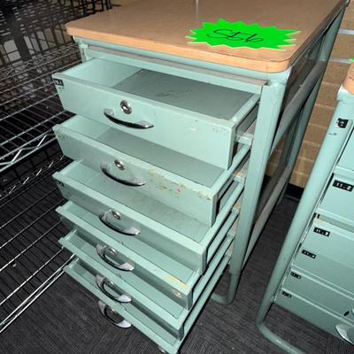 S56-Green Drawered Unit-