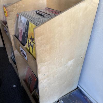 S103-wooden record displays X two