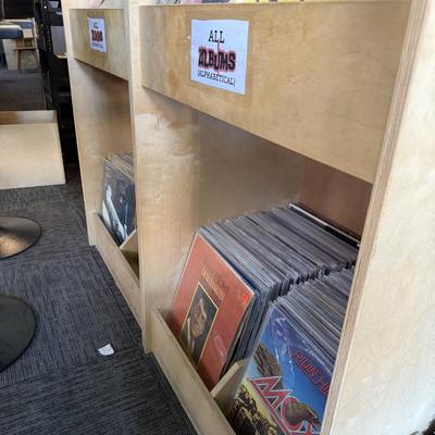S103-wooden record displays X two