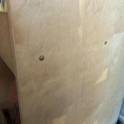 S103-wooden record displays X two