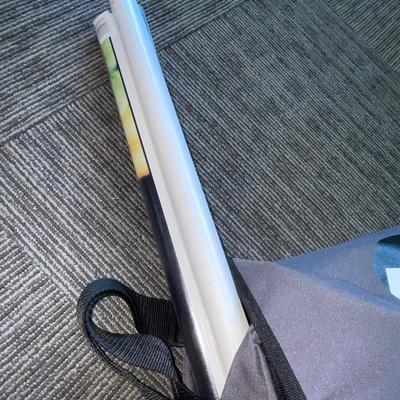 X273-bag with posters and T-shirts