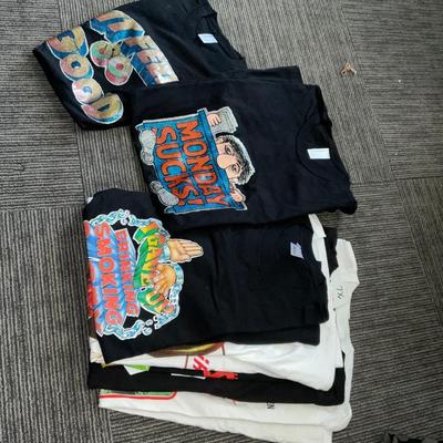 X272-bag with posters and T-shirts
