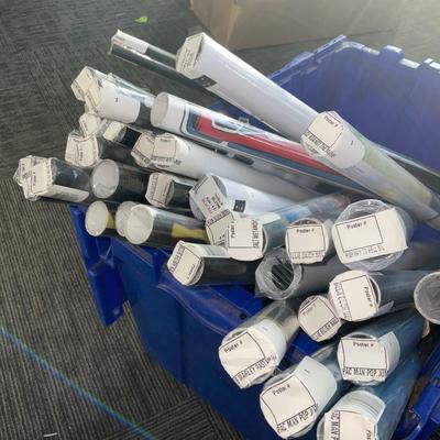 X269-crate with miscellaneous posters