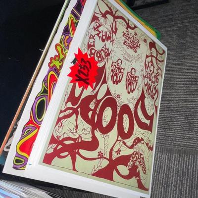 X233-Stack of band posters