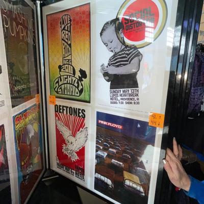 X233-Stack of band posters