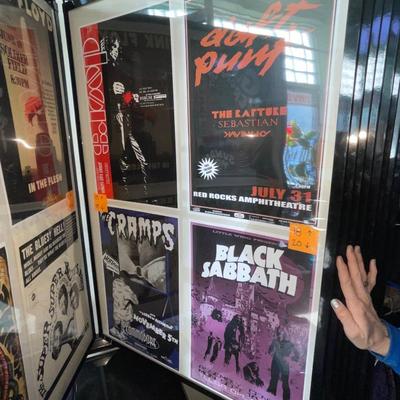 X233-Stack of band posters