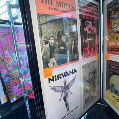 X233-Stack of band posters