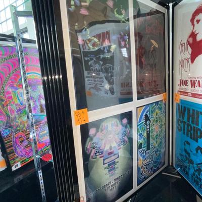 X233-Stack of band posters