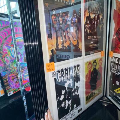 X233-Stack of band posters