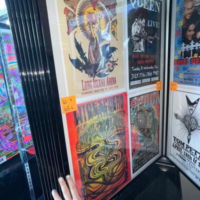X233-Stack of band posters
