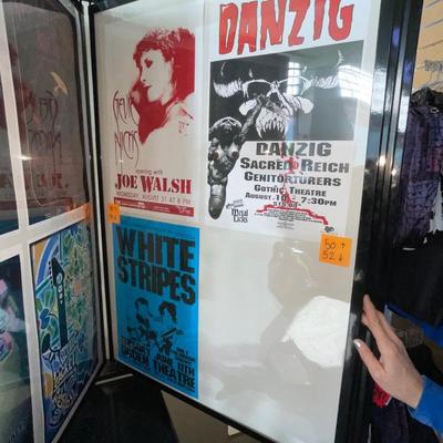 X233-Stack of band posters