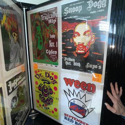 X233-Stack of band posters