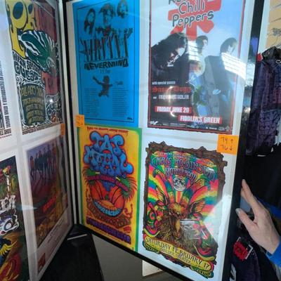 X233-Stack of band posters