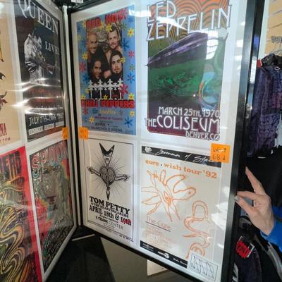 X233-Stack of band posters