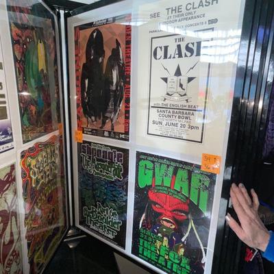 X233-Stack of band posters