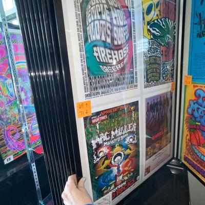 X233-Stack of band posters