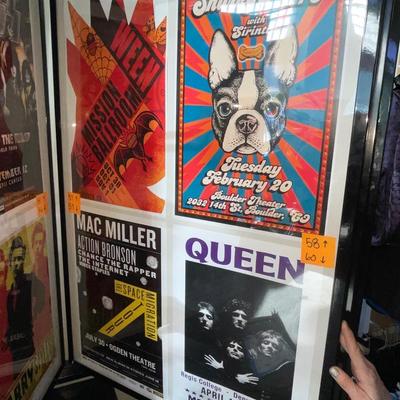 X232-Stack of band posters