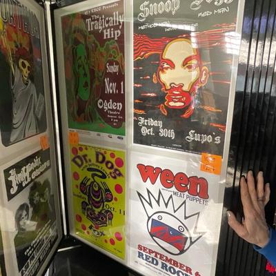 X232-Stack of band posters