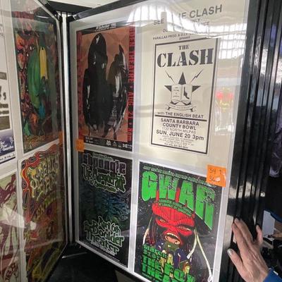 X232-Stack of band posters