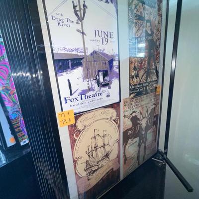 X232-Stack of band posters