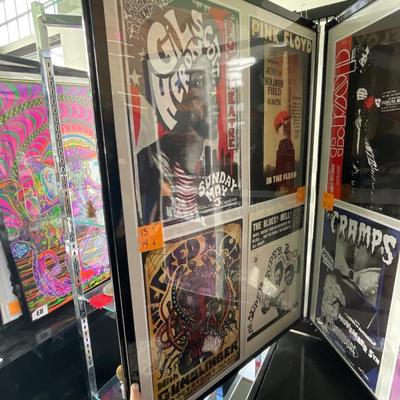 X232-Stack of band posters