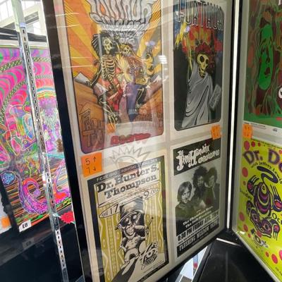 X232-Stack of band posters