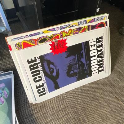 X232-Stack of band posters
