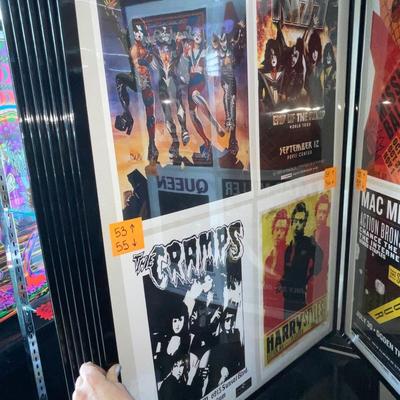 X232-Stack of band posters