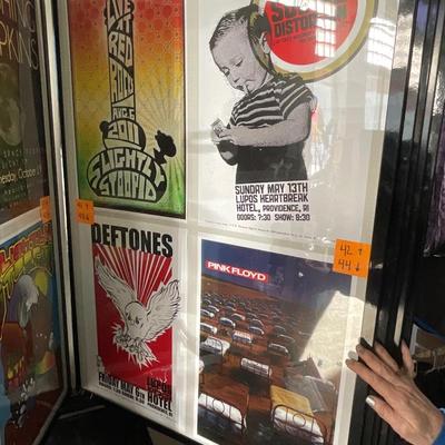 X232-Stack of band posters