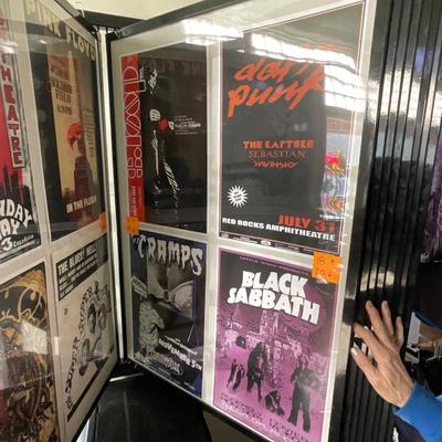 X232-Stack of band posters
