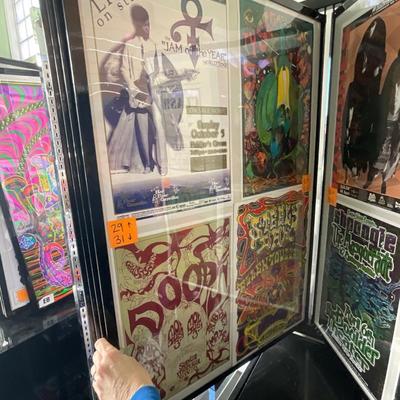 X231-Stack of band posters