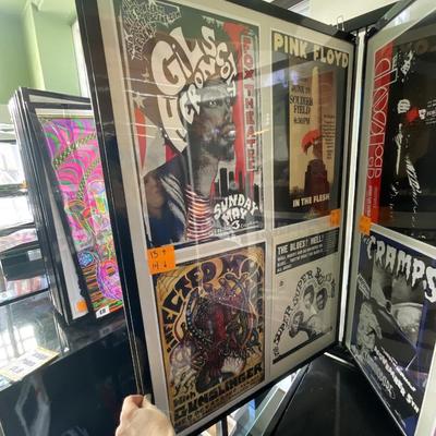X231-Stack of band posters