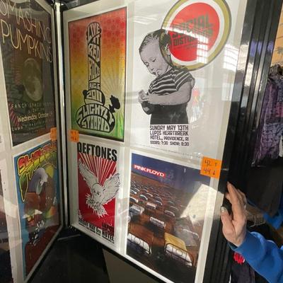 X231-Stack of band posters