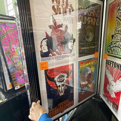 X231-Stack of band posters