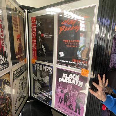 X231-Stack of band posters