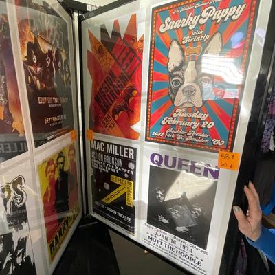 X231-Stack of band posters