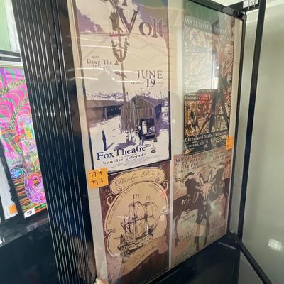 X231-Stack of band posters
