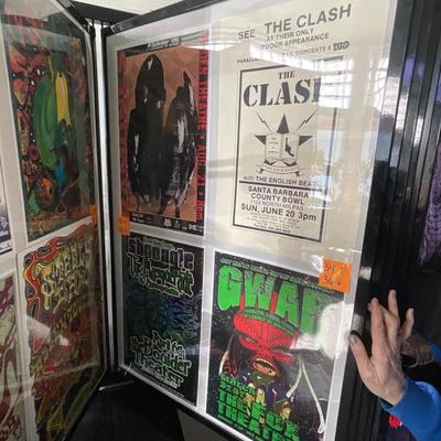 X231-Stack of band posters