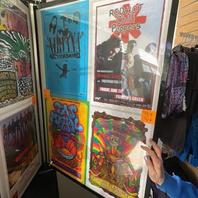 X231-Stack of band posters