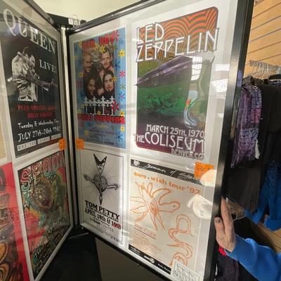 X231-Stack of band posters