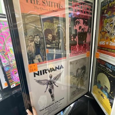 X231-Stack of band posters