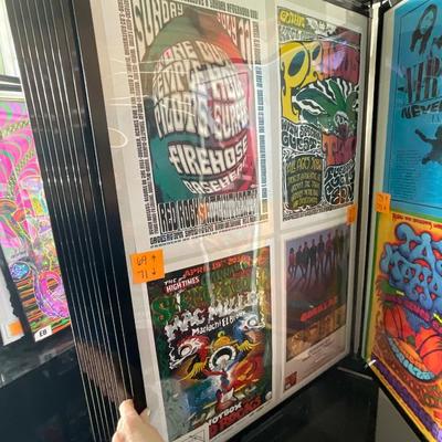 X231-Stack of band posters