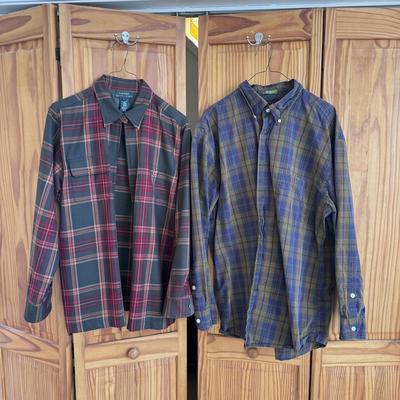 North River, Orvis, Woolrich, & Other Outdoor Brand Men’s Shirts - Sizes L-XXL (FE-DZ)
