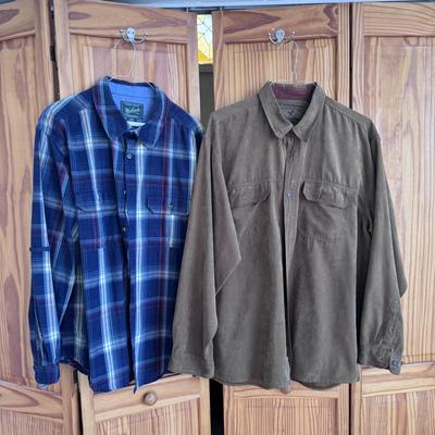North River, Orvis, Woolrich, & Other Outdoor Brand Men’s Shirts - Sizes L-XXL (FE-DZ)