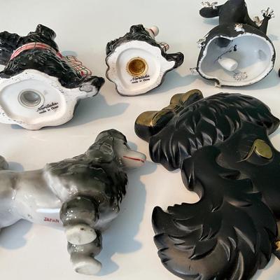 Noritake Salt/Pepper shaker, Lefton Bell, Japan poodle, wall decor poodles